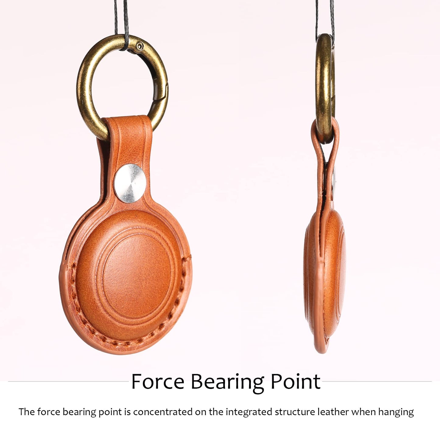 Genuine Leather Airtag Holder